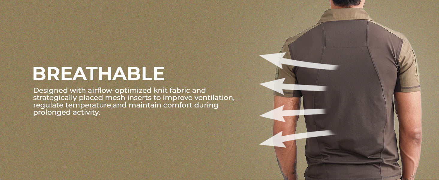 Grey Digital Short Sleeves Tactical T-Shirt