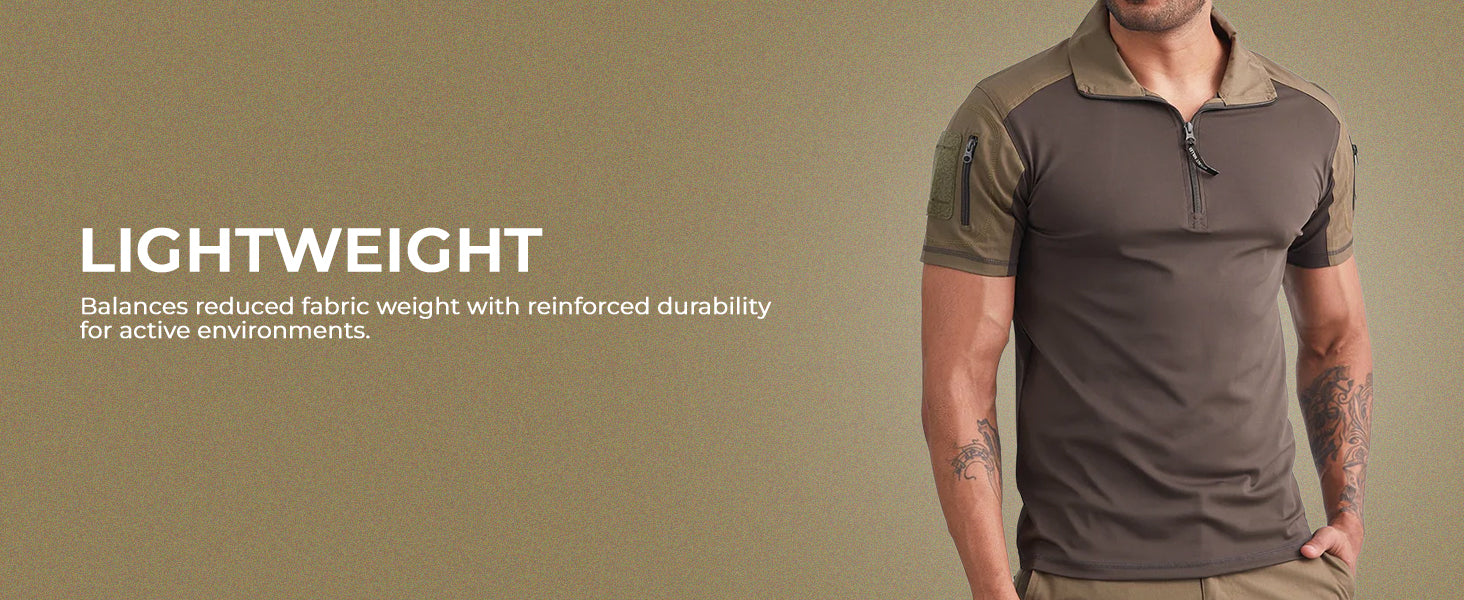 Grey Digital Short Sleeves Tactical T-Shirt
