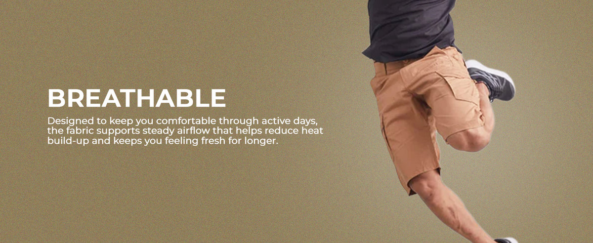 Beige Explorer Tactical Shorts