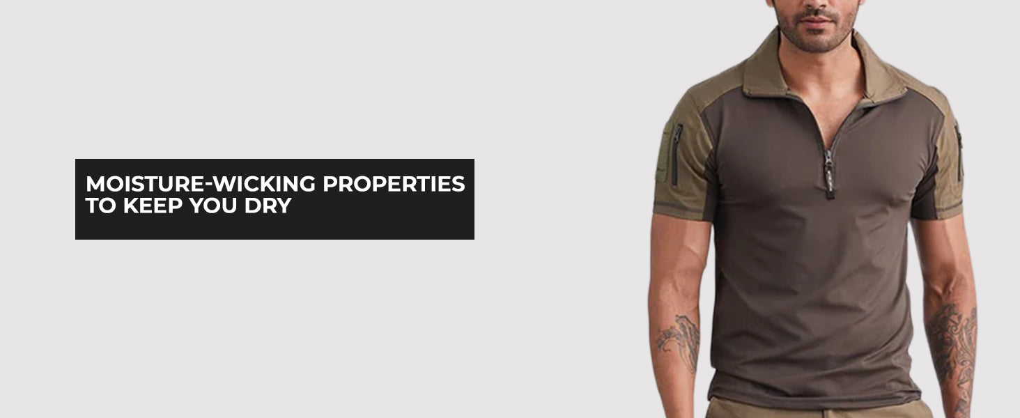 Grey Digital Short Sleeves Tactical T-Shirt