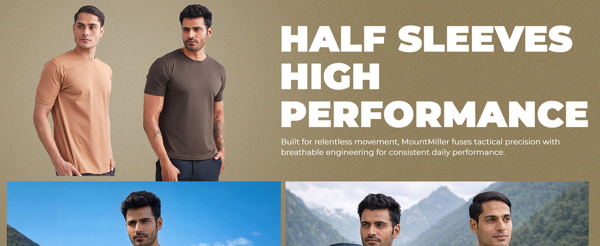 Beige Durafit Torso Half Sleeves T-Shirt