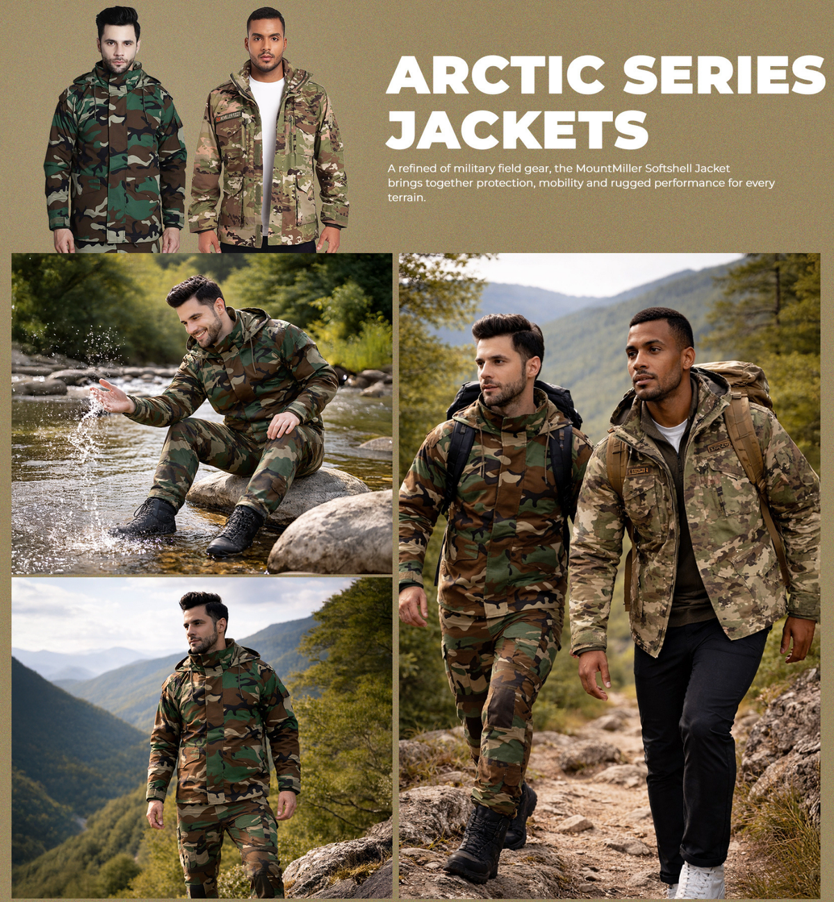 Woodland 3 Layer Emerger Nylon jacket