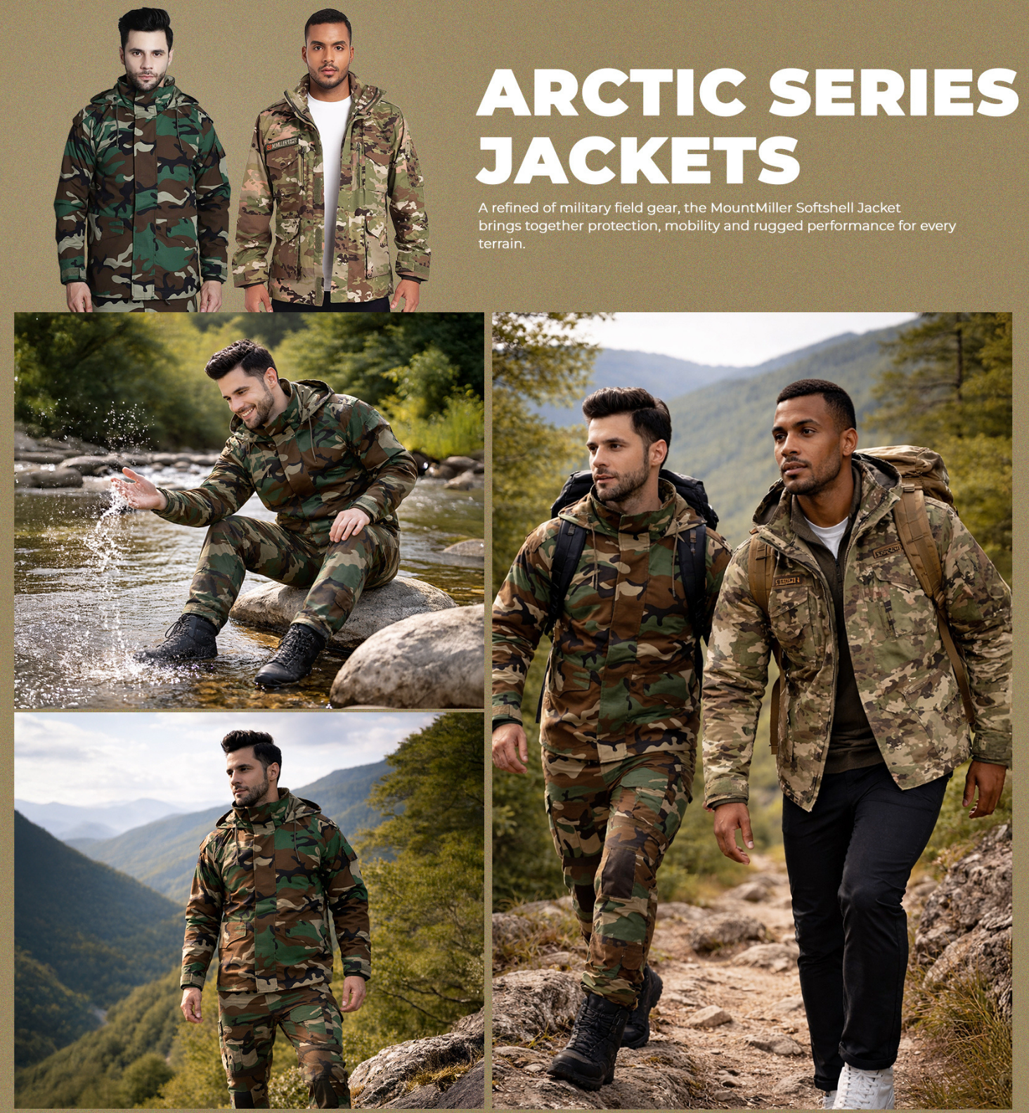 Woodland 3 Layer Emerger Nylon jacket