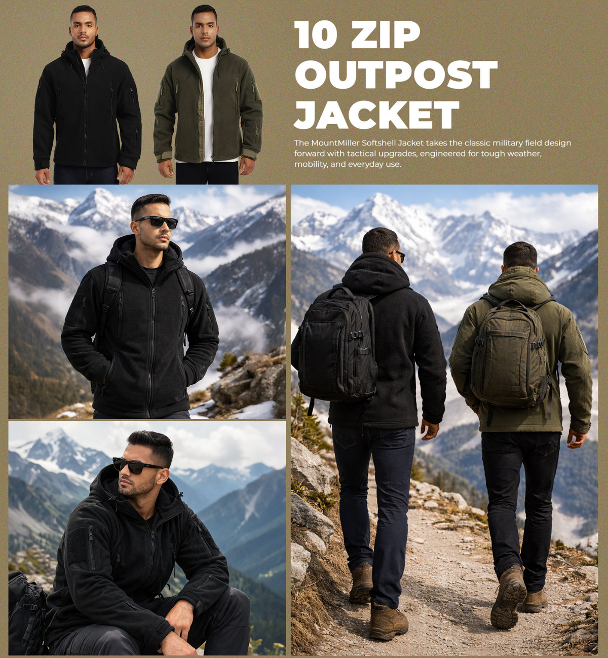 Coyote 10 Zip Outpost Superbond Jacket