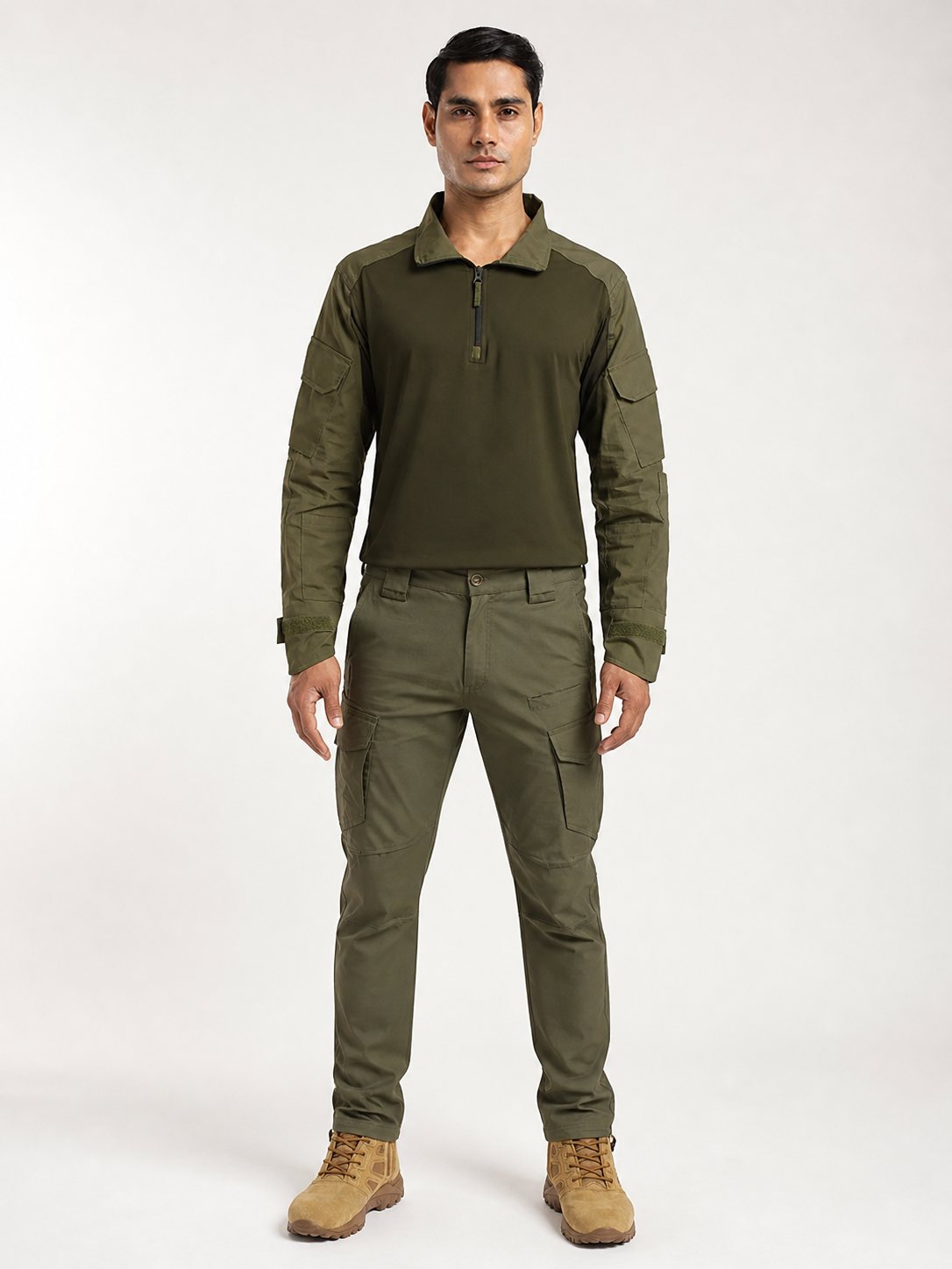 OG Achiever Tactical Pant + OG C-Type Full Sleeves Tactical T-Shirt