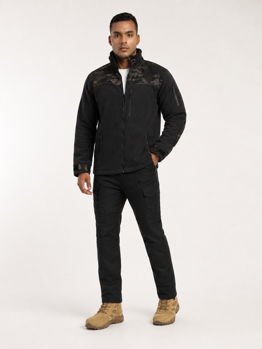Black Multicam Dual HLKN Superbond Jacket + Black Achiever Tactical Pant