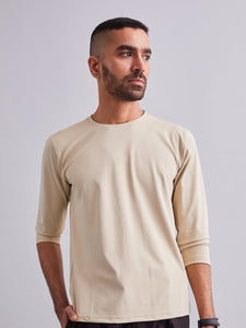 Beige Durafit Torso Full Sleeves T-Shirt