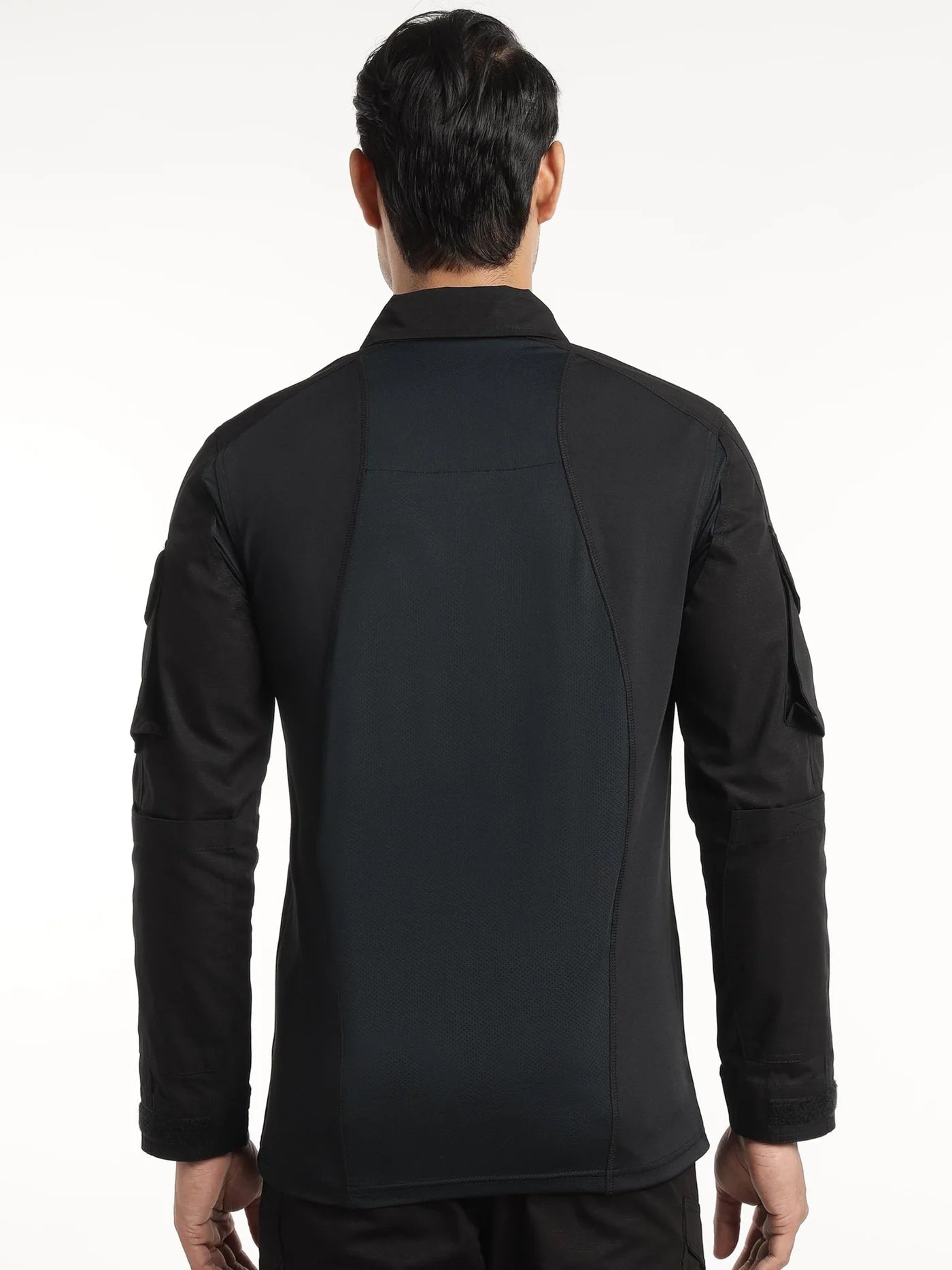 Black Advanced Ripstop Tactical Pant + Black Patch Full Sleeves Tactical T Shirt - MountMiller