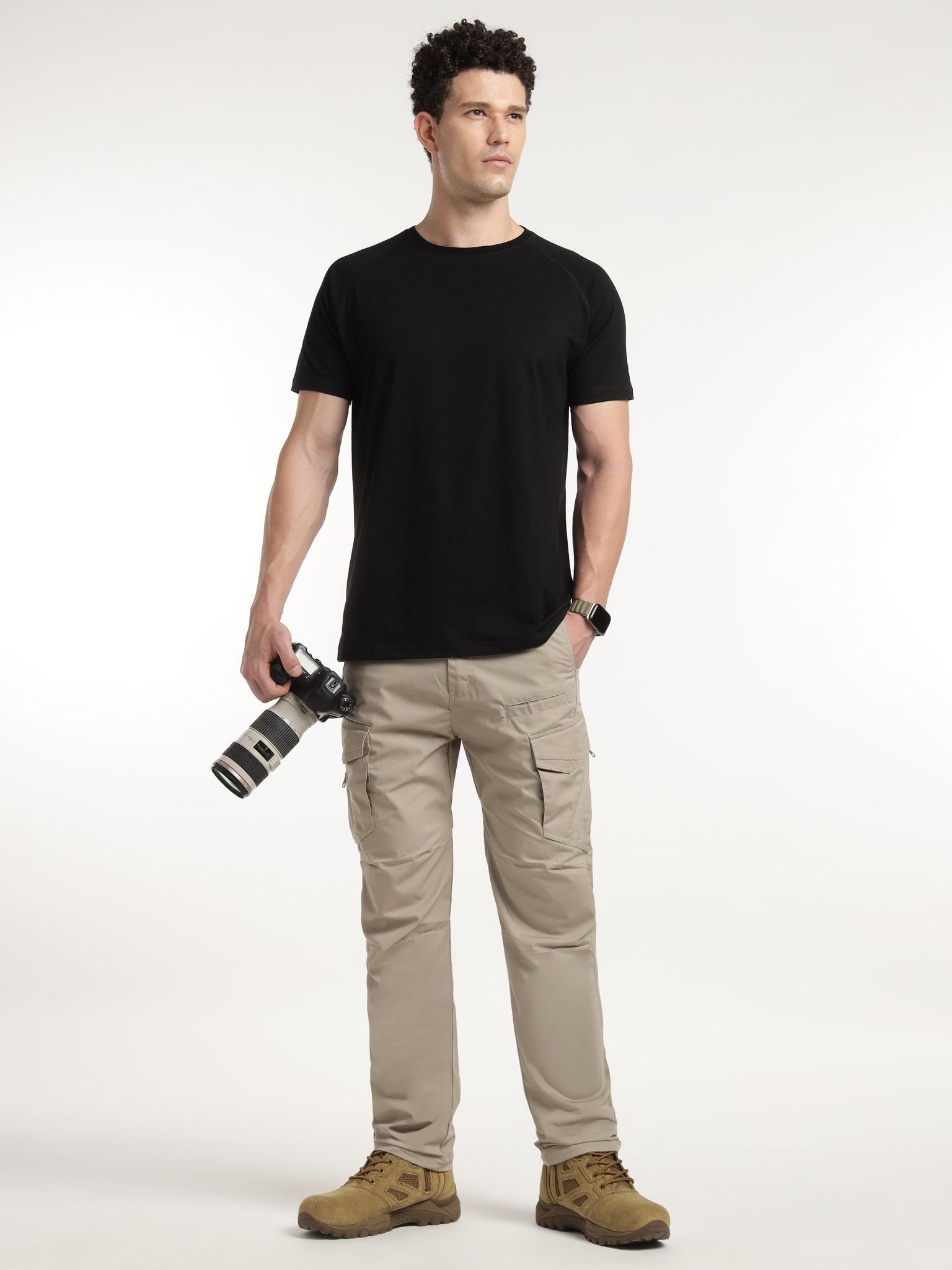 Black Core Raglan Half Sleeves T-Shirt - MountMiller