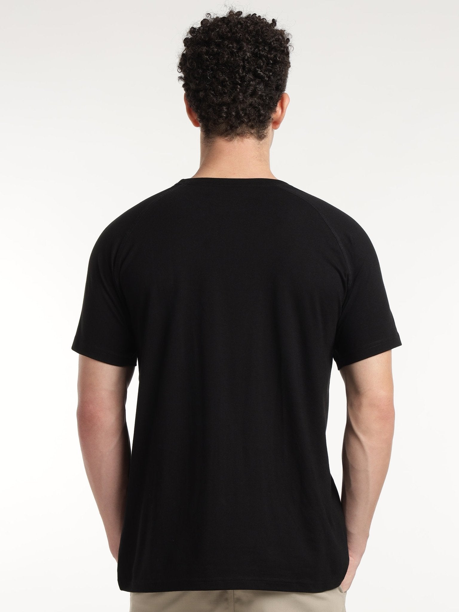 Black Core Raglan Half Sleeves T-Shirt - MountMiller