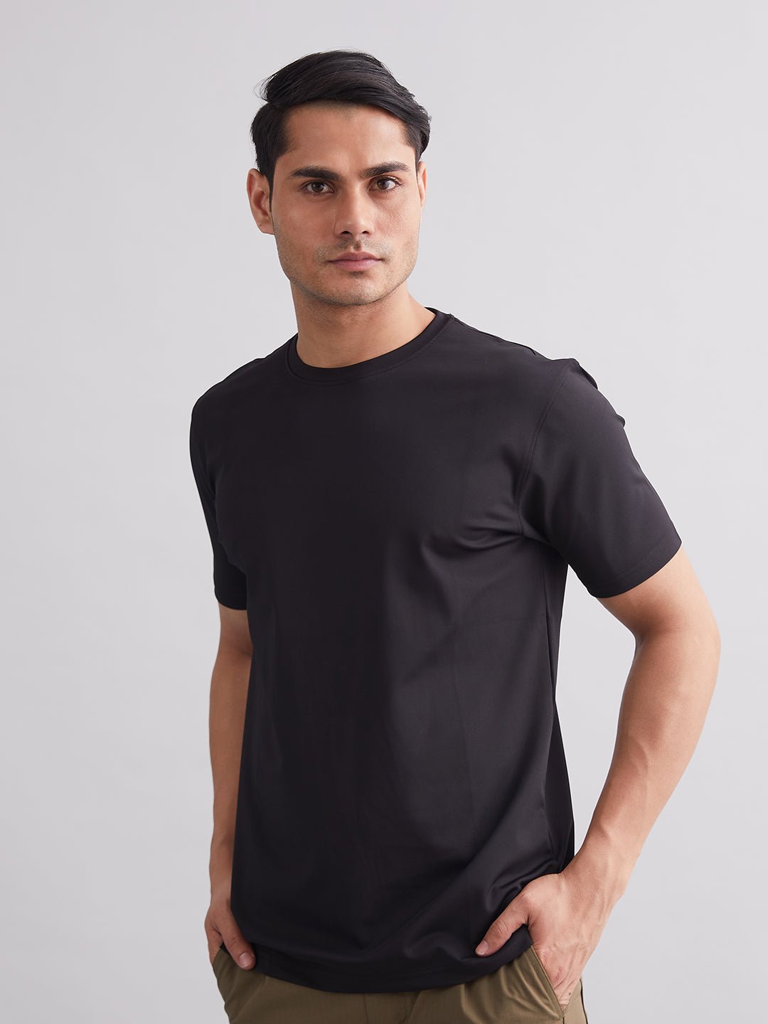 Black Durafit Torso Half Sleeves T-Shirt - MountMiller