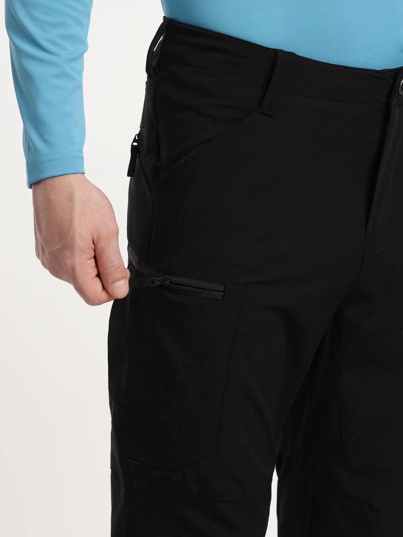 Black Half Sleeves Tactical T-Shirt + Black PathFinder Trekking Pant - MountMiller