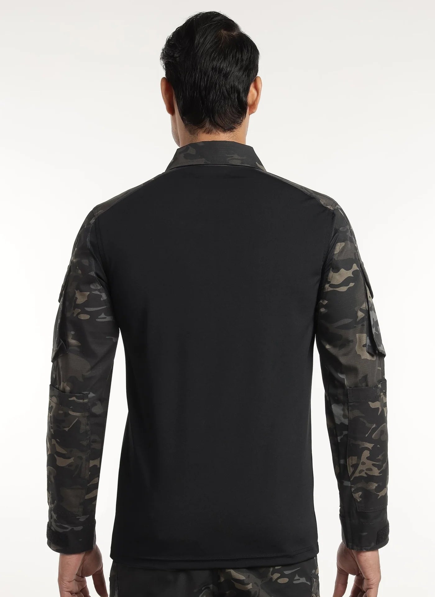 Black Multicam Range Tactical T-Shirt + Black Python Full Sleeves Tactical T-Shirt