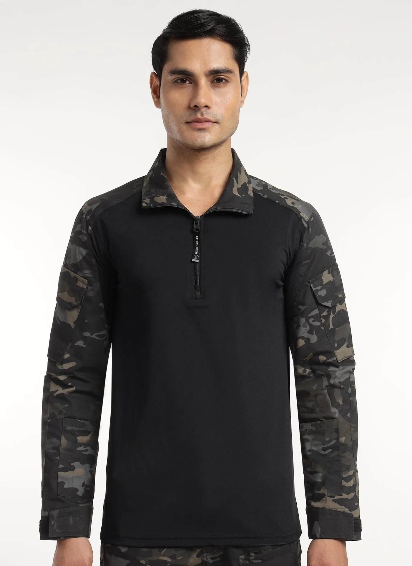 Black Multicam Range Tactical T-Shirt + Black Python Full Sleeves Tactical T-Shirt