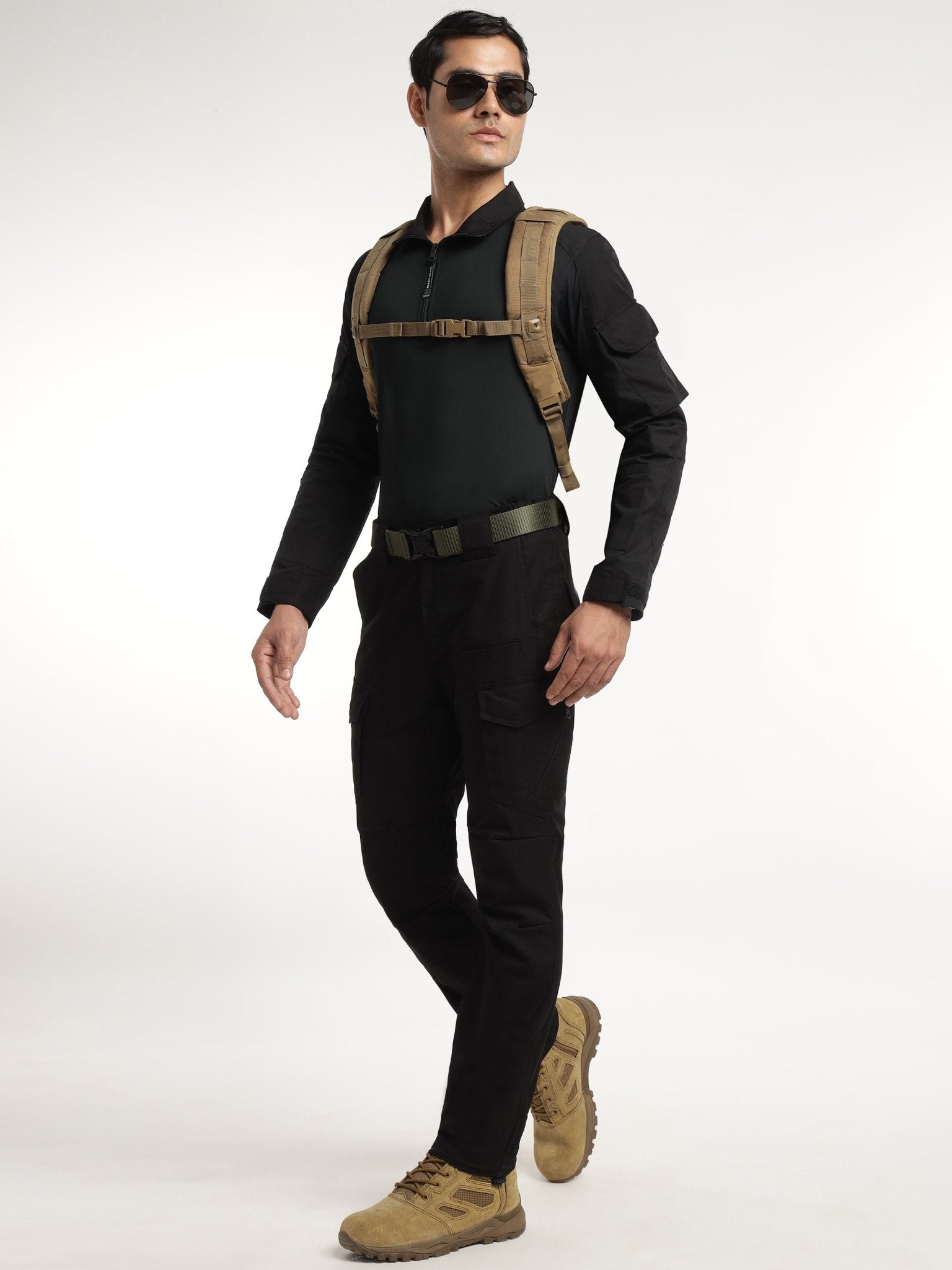 Black Patch Full Sleeves Tactical T Shirt - MountMiller