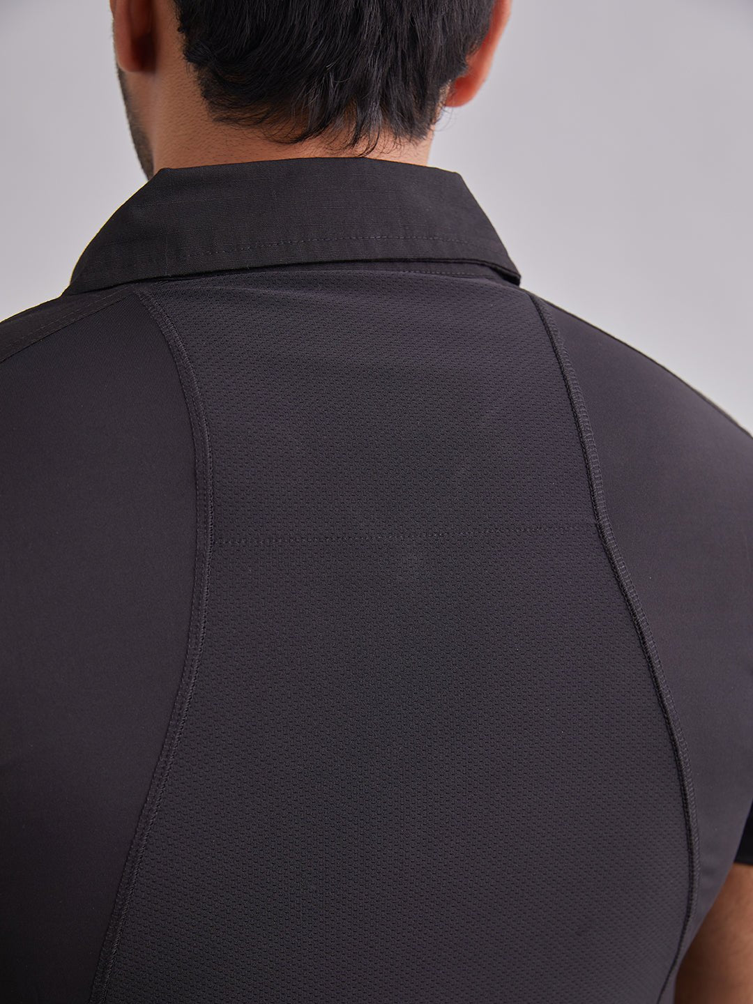 Black Patch Half Sleeves Tactical T-Shirt - MountMiller