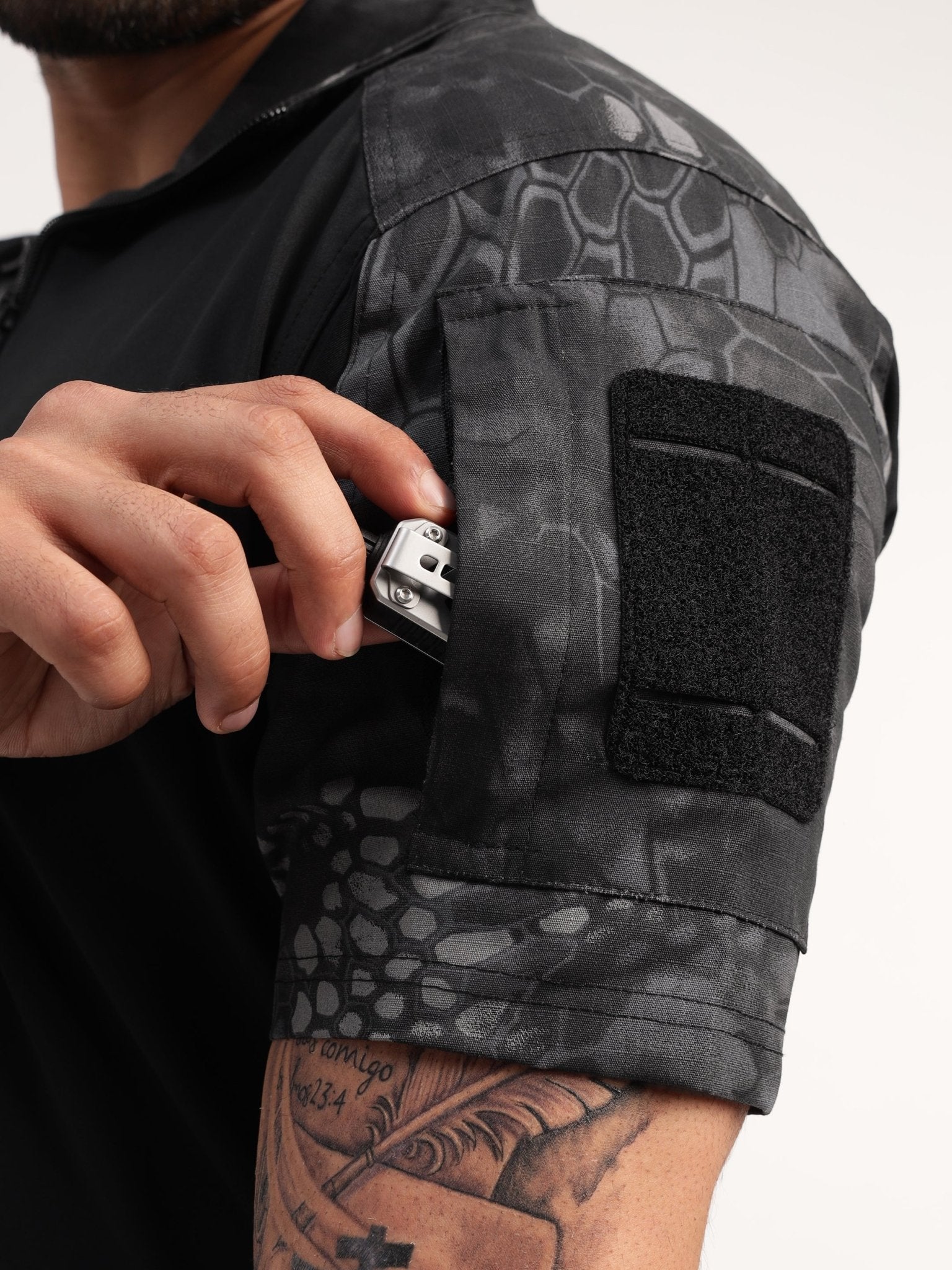 Black Python Short Sleeves Tactical T-shirt - MountMiller