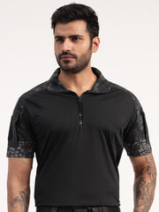 Black Python Short Sleeves Tactical T-shirt