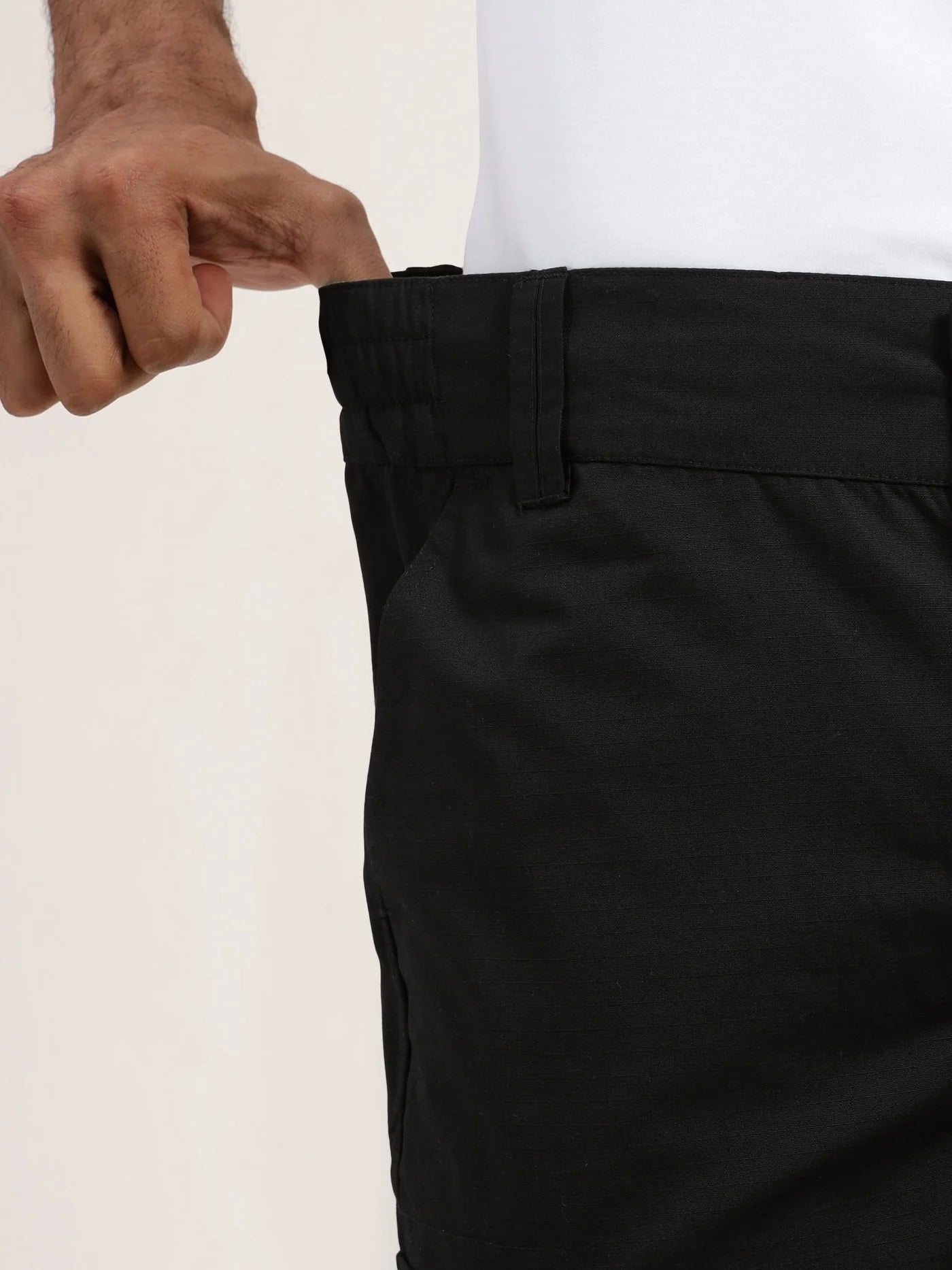 Black Ripstop Tactical Pant + Woodland Airshell WP Windjacket