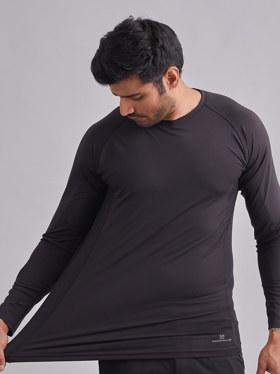 Black Signature Panel Full Sleeves T-Shirt - MountMiller
