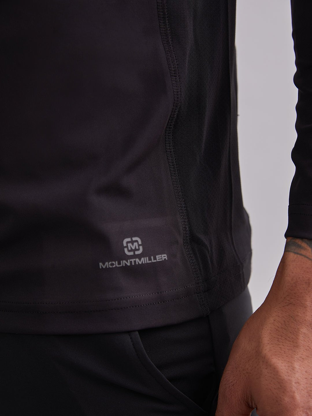 Black Signature Panel Full Sleeves T-Shirt - MountMiller