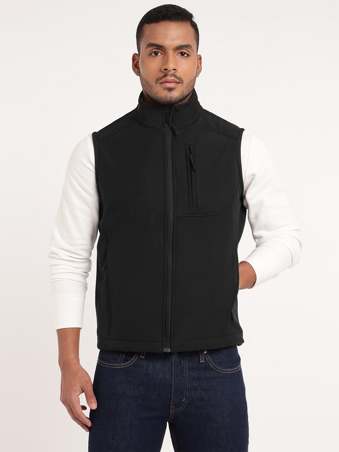 Black Sleeveless Softshell Jacket - MountMiller