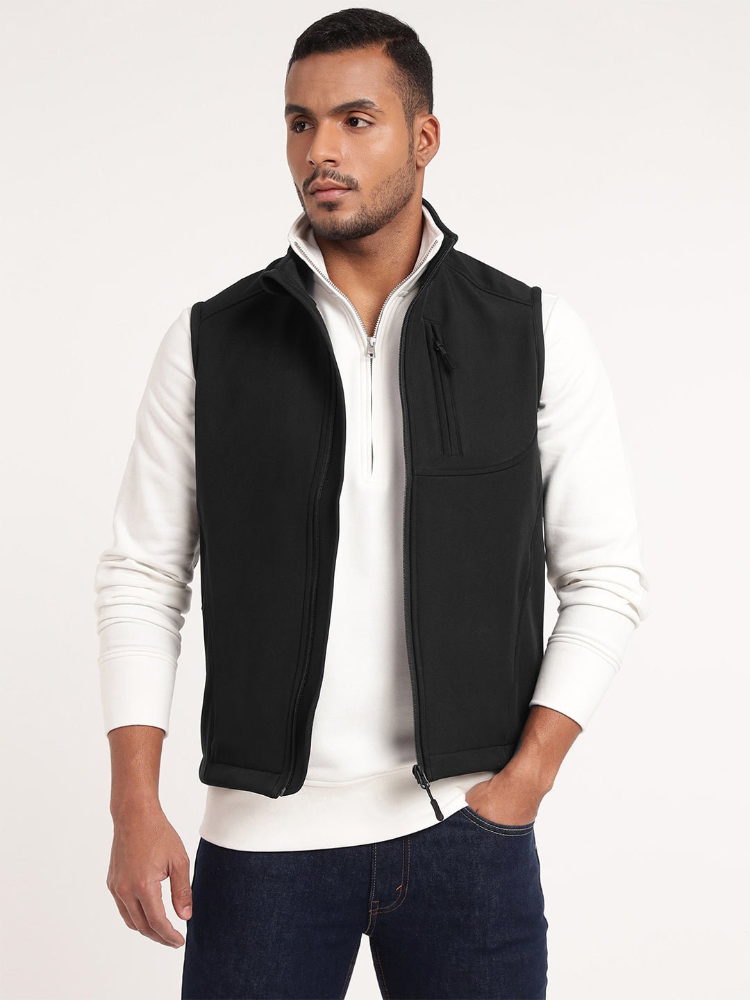 Black Sleeveless Softshell Jacket - MountMiller