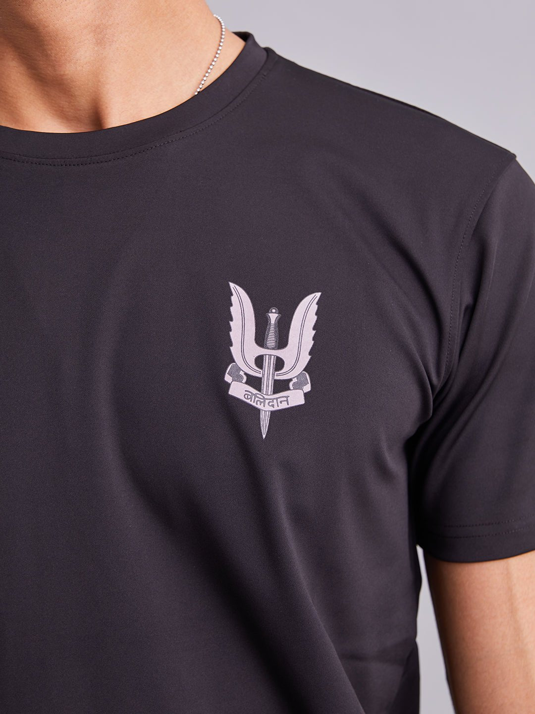 Black Special Forces Torso Half Sleeves T-Shirt - MountMiller