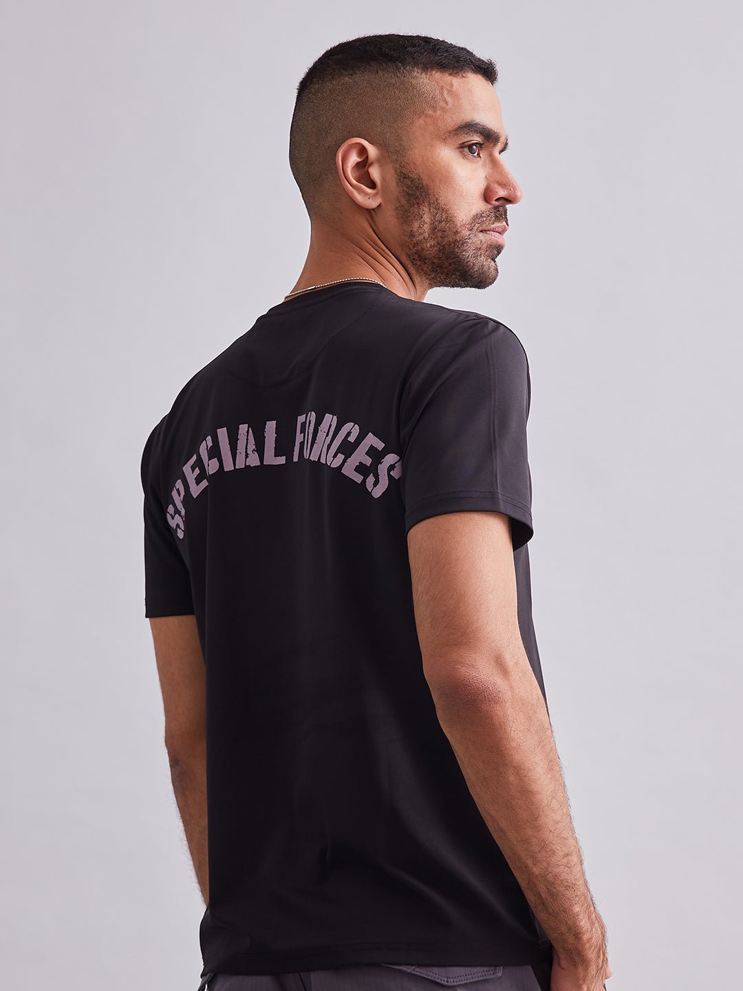 Black Special Forces Torso Half Sleeves T-Shirt - MountMiller