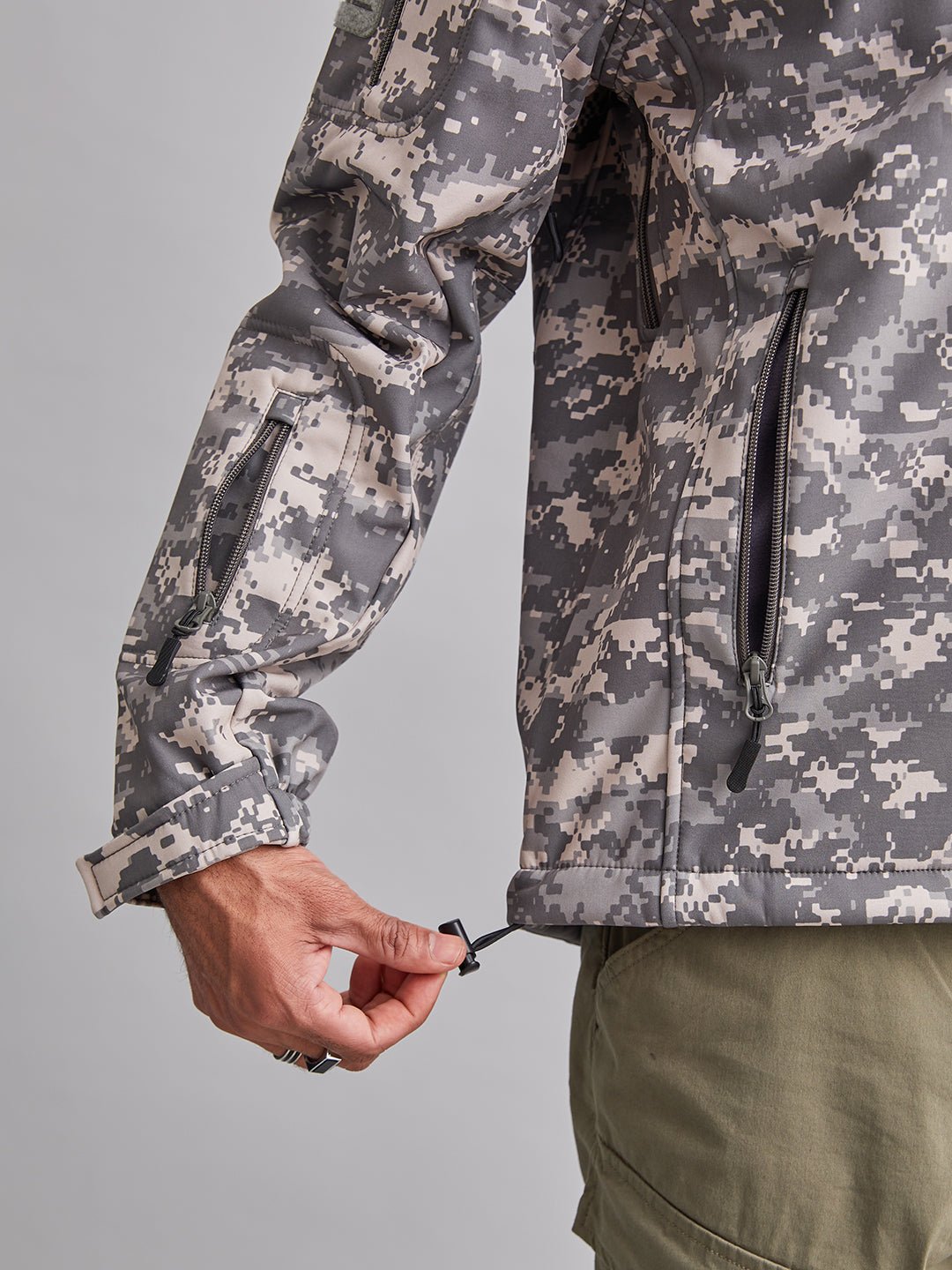 Grey Digital 12 Zip Softshell WP Lycra Jacket - MountMiller