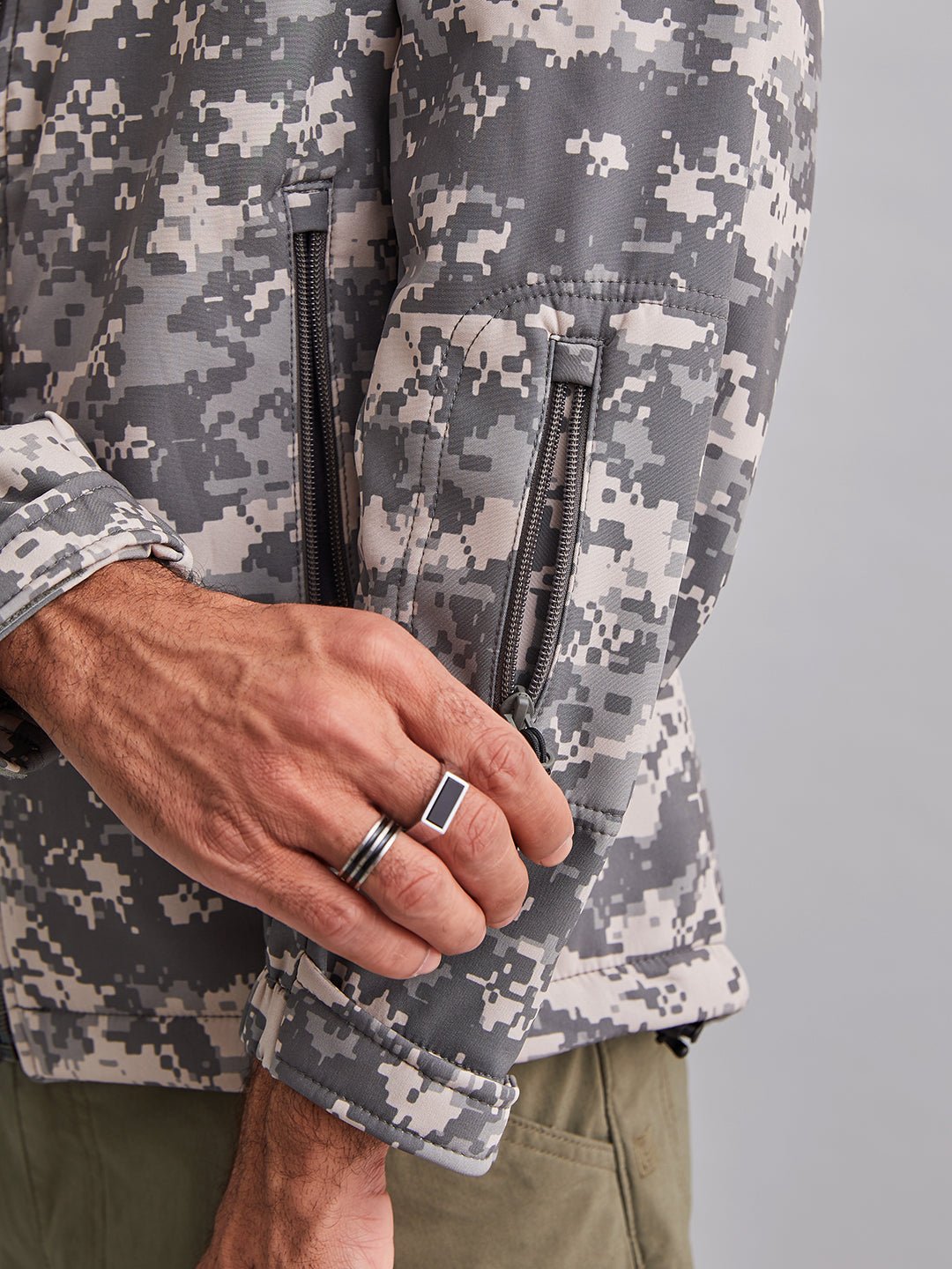 Grey Digital 12 Zip Softshell WP Lycra Jacket - MountMiller