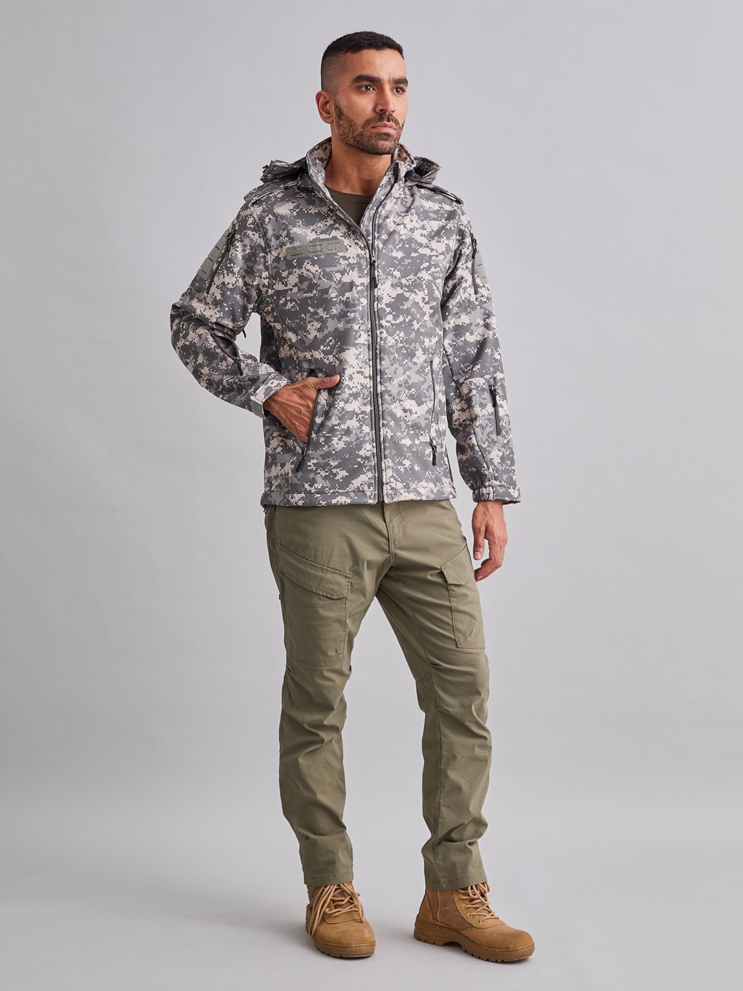 Grey Digital 12 Zip Softshell WP Lycra Jacket - MountMiller