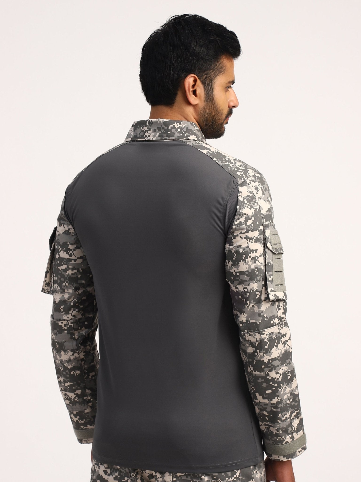 Grey Digital Full Sleeves Tactical T-Shirt - MountMiller