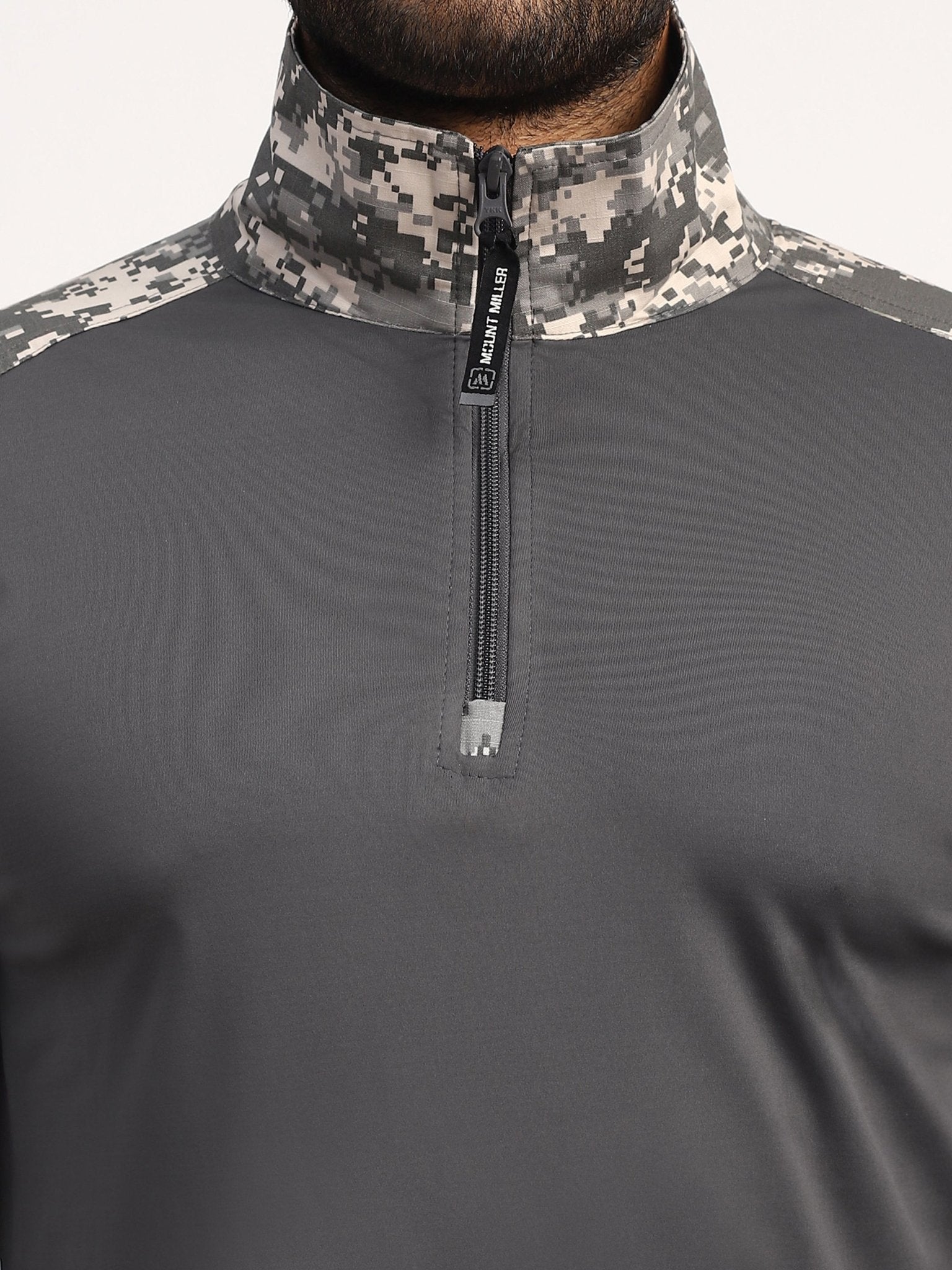 Grey Digital Full Sleeves Tactical T-Shirt - MountMiller