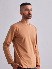 Khaki Durafit Torso Full Sleeves T-Shirt