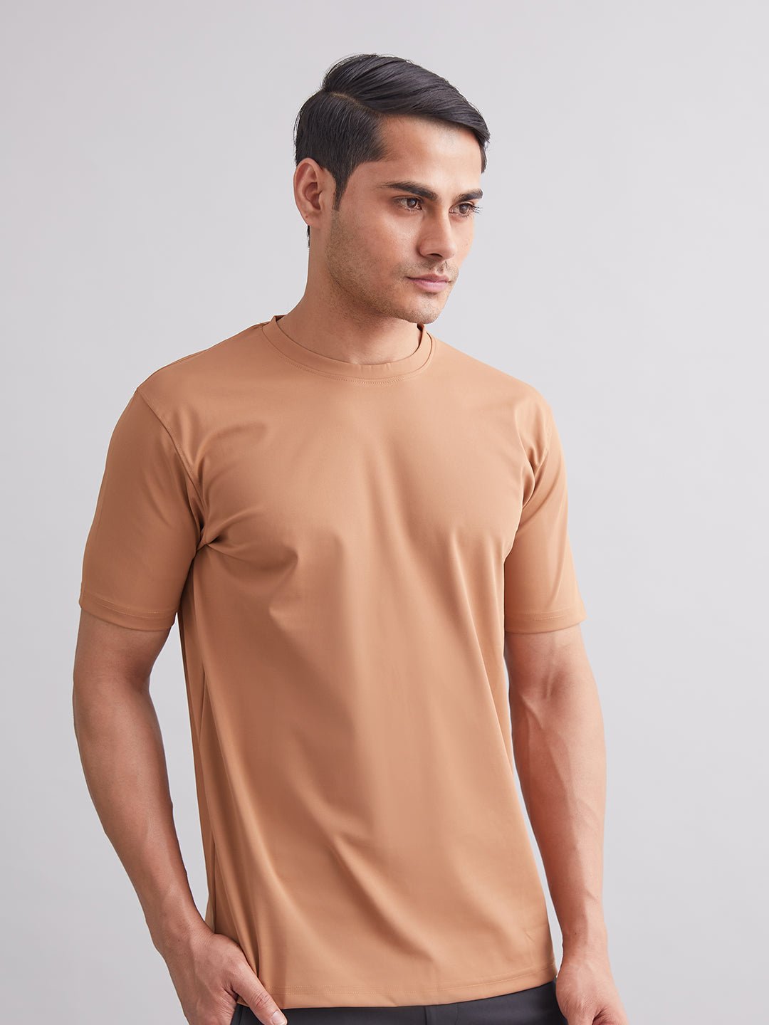 Khaki Durafit Torso Half Sleeves T-Shirt - MountMiller