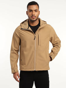 Khaki DWR Technical Softshell Jacket