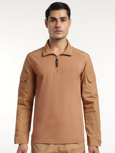 Khaki Range Tactical Full Sleeves T-Shirt