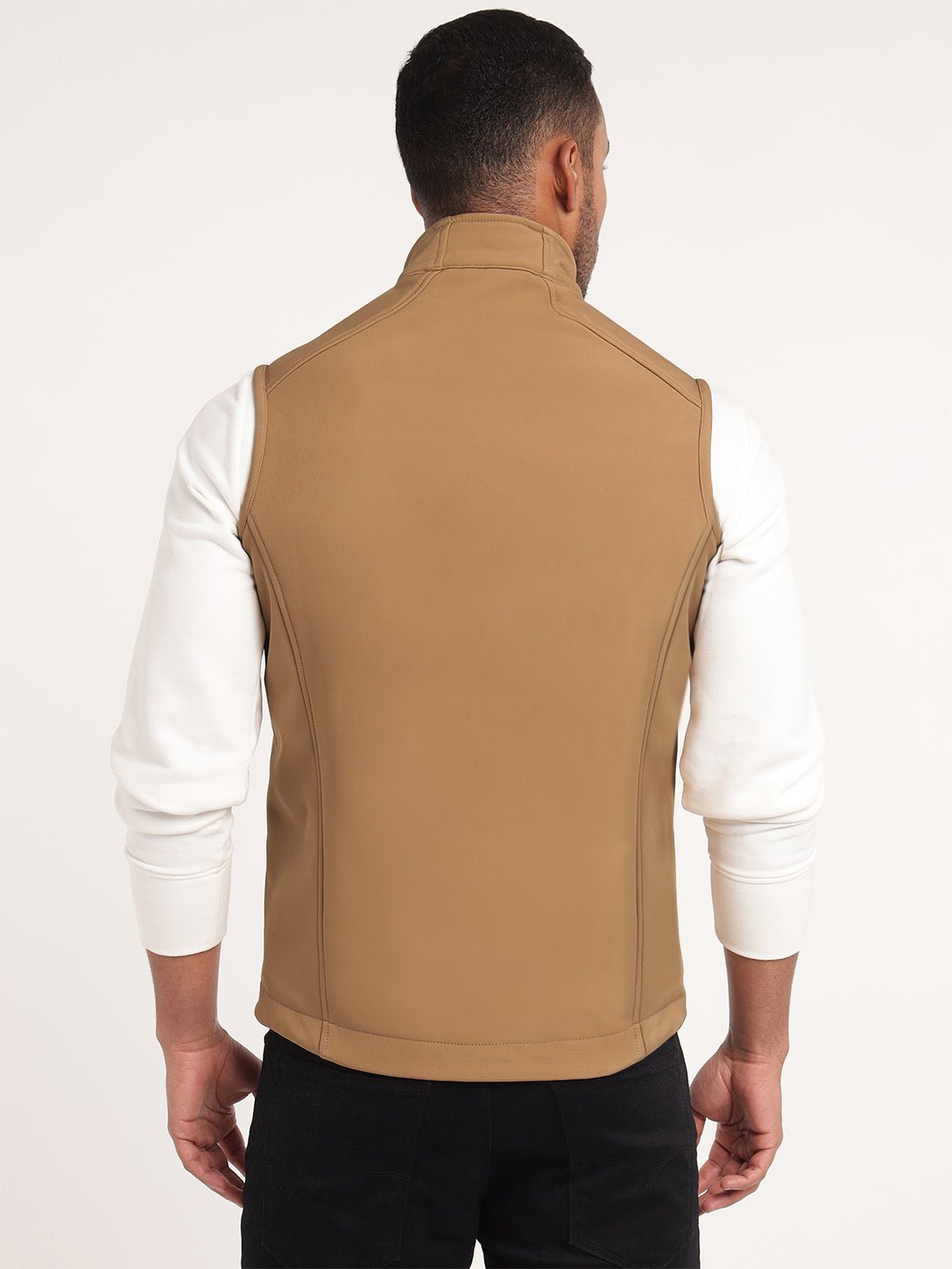 Khaki Sleeveless Softshell Jacket - MountMiller