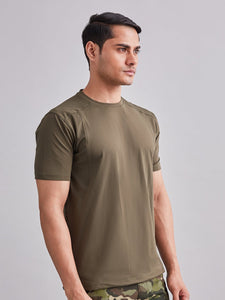Military Armour Cut Half Sleeves T-Shirt