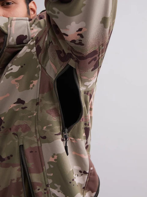 Multicam 12 Zip Softshell Jacket + Olive Green Advanced Tactical Pant | MountMiller Combo