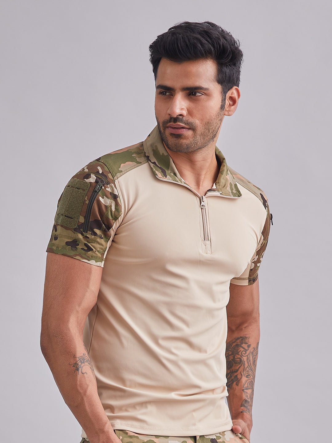 Multicam Half Sleeves Tactical T-Shirt - MountMiller