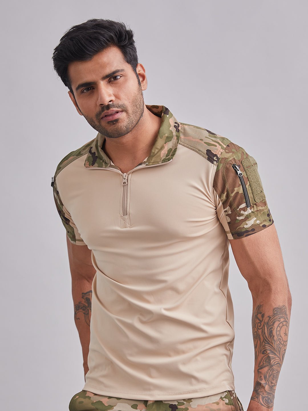 Multicam Half Sleeves Tactical T-Shirt - MountMiller