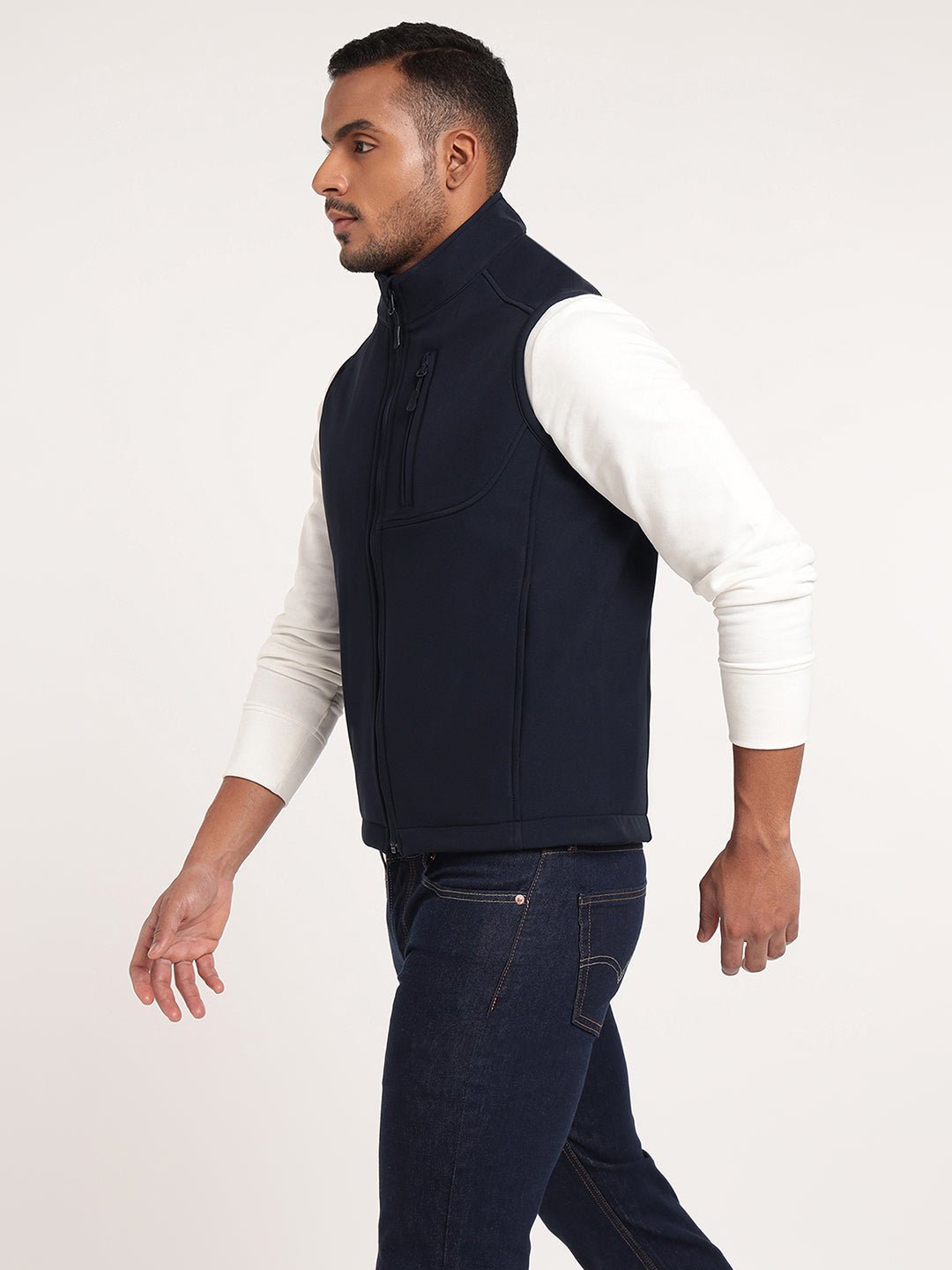 Navy Sleeveless Softshell Jacket - MountMiller