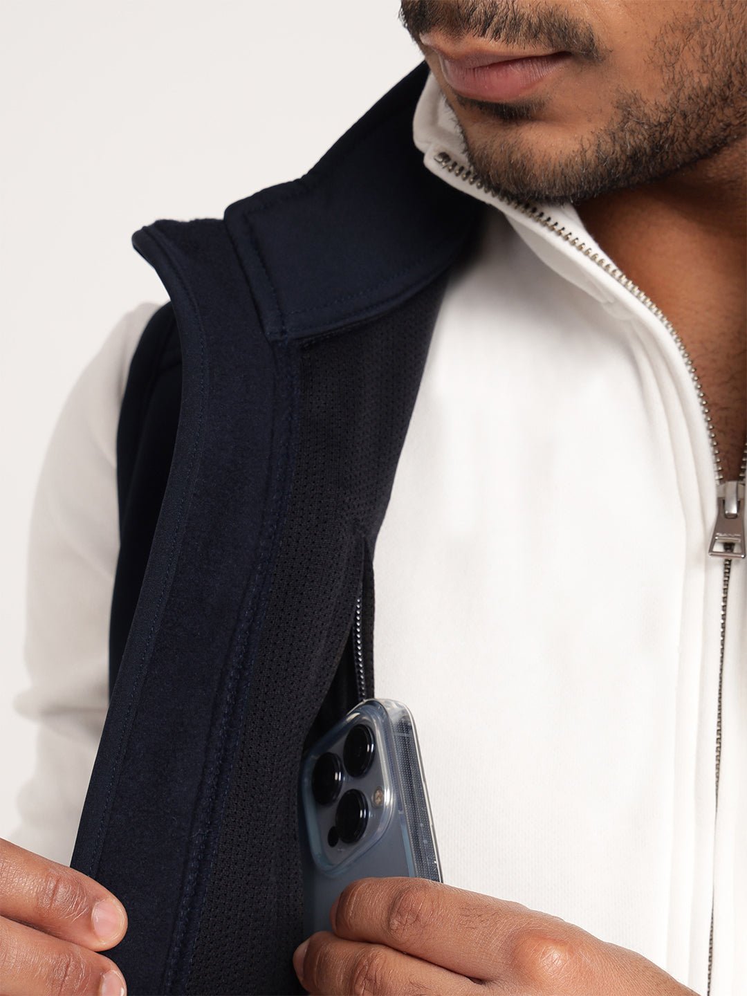 Navy Sleeveless Softshell Jacket - MountMiller