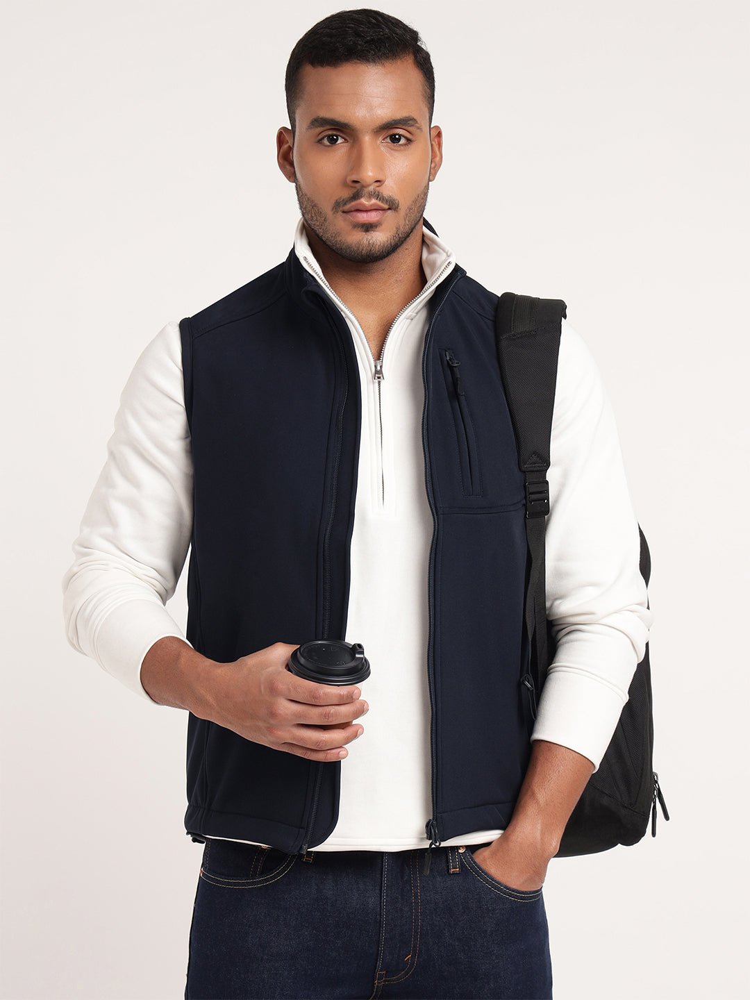 Navy Sleeveless Softshell Jacket - MountMiller