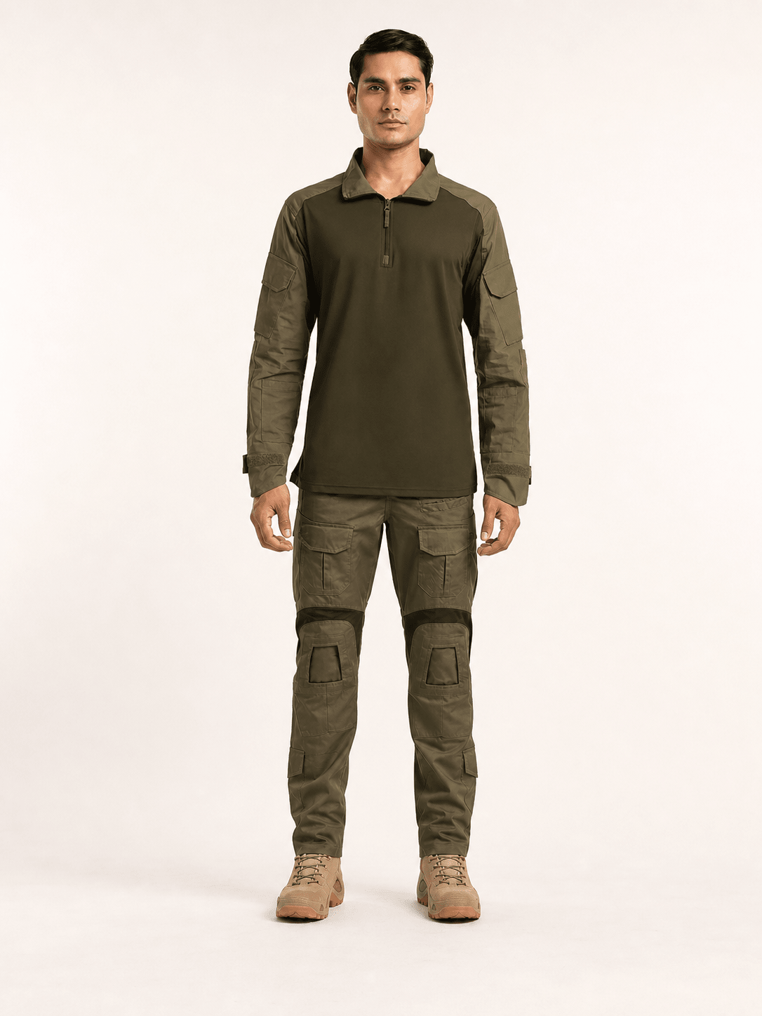 OG C-Type Full Sleeves T-Shirt + Olive Green Advanced Ripstop Pant - MountMiller