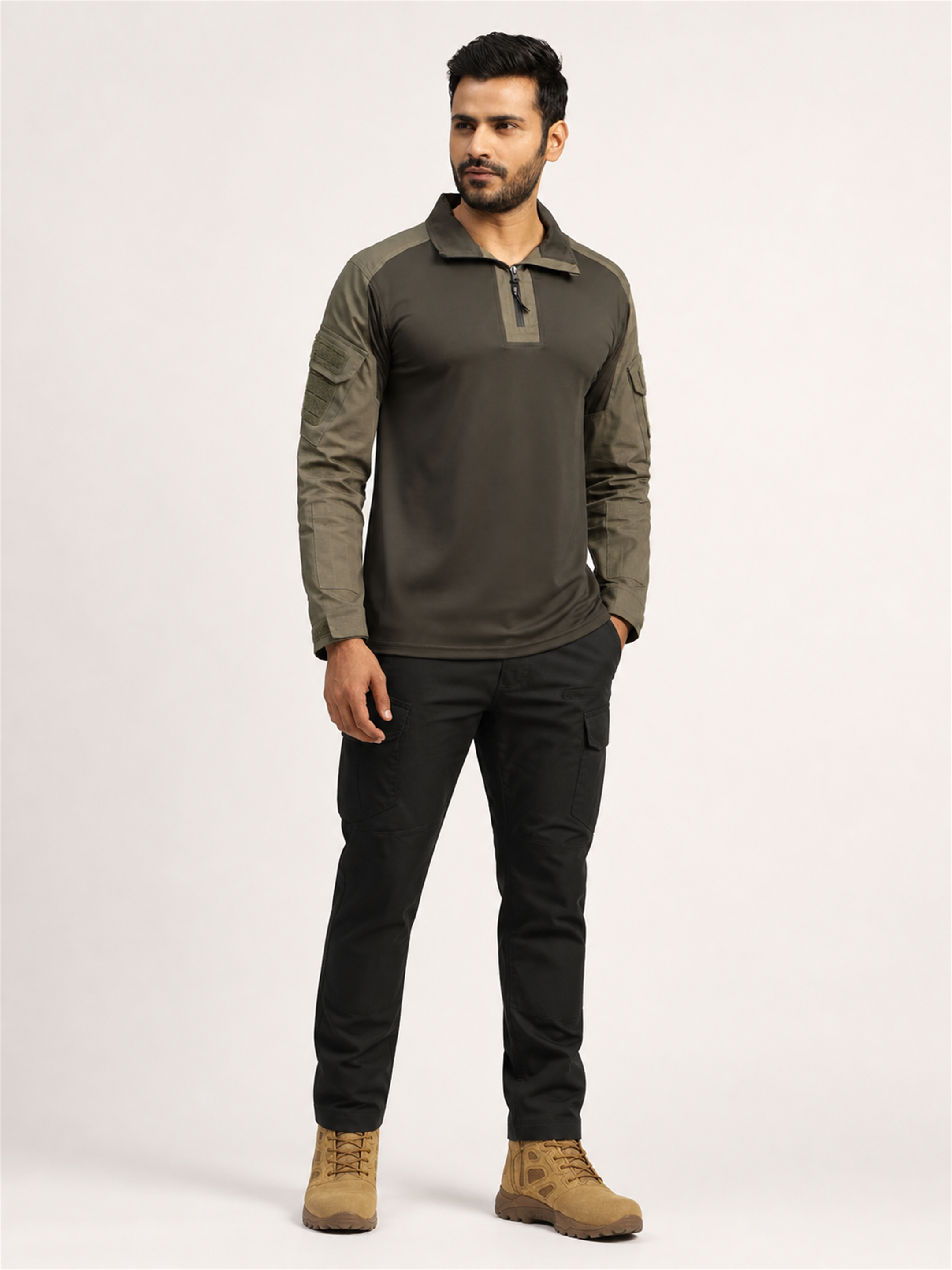 Black Achiever Tactical Pant + OG Navigator Tactical T-Shirt