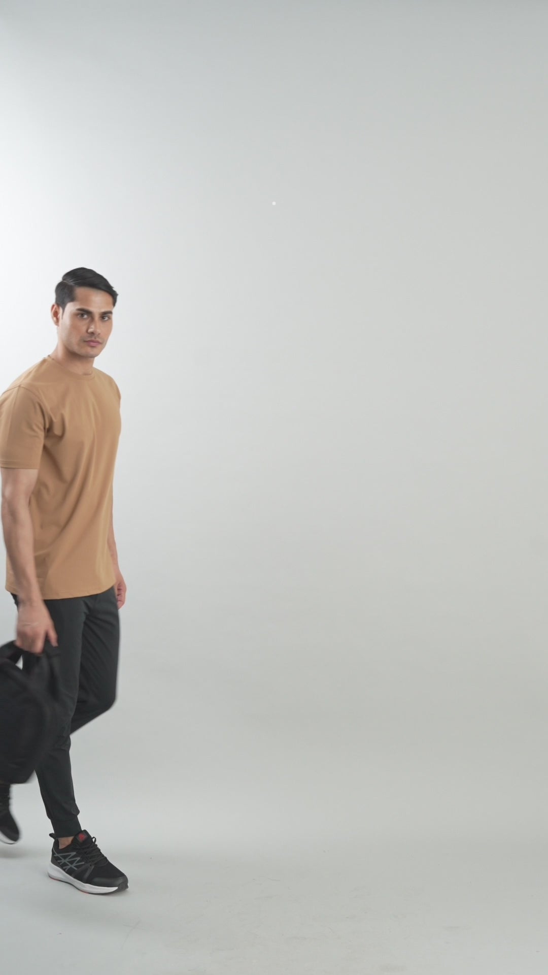 Khaki Durafit Torso Half Sleeves T-Shirt