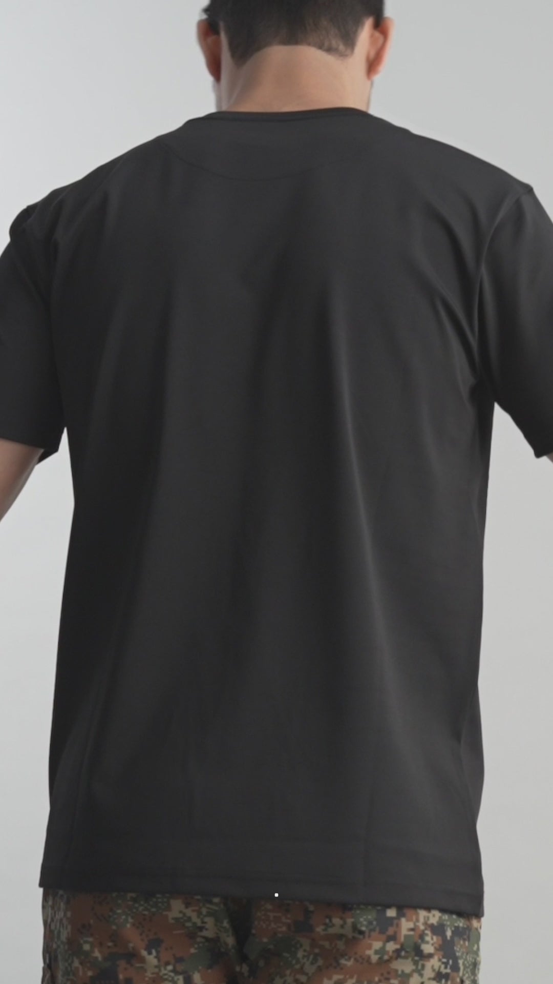 Black Durafit Torso Half Sleeves T-Shirt